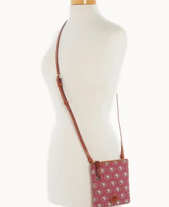 Dooney & Bourke Game Day Ready | Printed Fabric^NFL Small North South Top Zip Crossbody