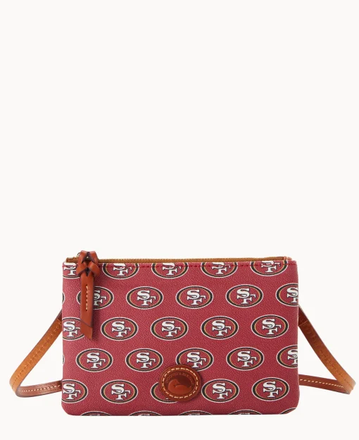 Dooney & Bourke Game Day Ready | Printed Fabric^NFL Top Zip Crossbody