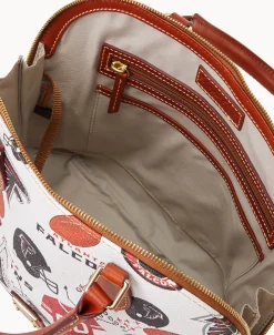 Dooney & Bourke Game Day Ready | Printed Fabric^NFL Zip Zip Satchel