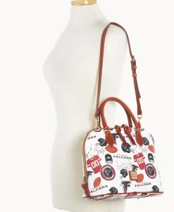 Dooney & Bourke Game Day Ready | Printed Fabric^NFL Zip Zip Satchel