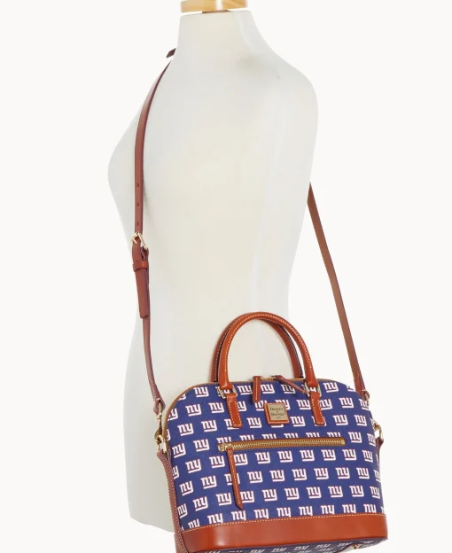 Dooney & Bourke Game Day Ready | Printed Fabric^NFL NY Domed Zip Satchel
