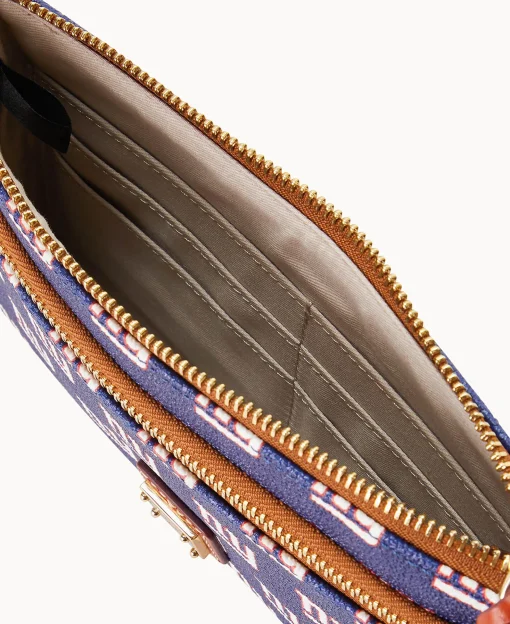 Dooney & Bourke Grab and Go | Wristlets^NFL NY Giants Double Zip Wristlet