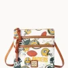 Dooney & Bourke Game Day Ready | Printed Fabric^NFL N S Triple Zip Crossbody