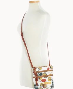 Dooney & Bourke Game Day Ready | Printed Fabric^NFL N S Triple Zip Crossbody