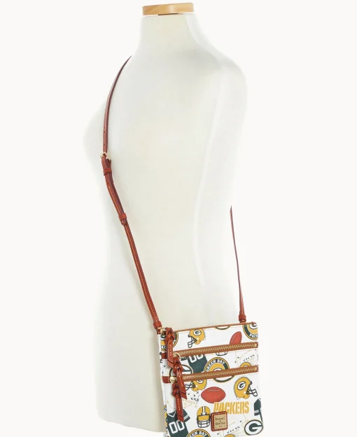 Dooney & Bourke Game Day Ready | Printed Fabric^NFL N S Triple Zip Crossbody