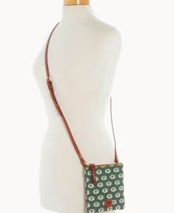 Dooney & Bourke Game Day Ready | Printed Fabric^NFL Small North South Top Zip Crossbody