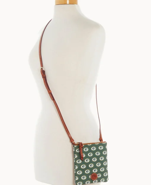 Dooney & Bourke Game Day Ready | Printed Fabric^NFL Small North South Top Zip Crossbody