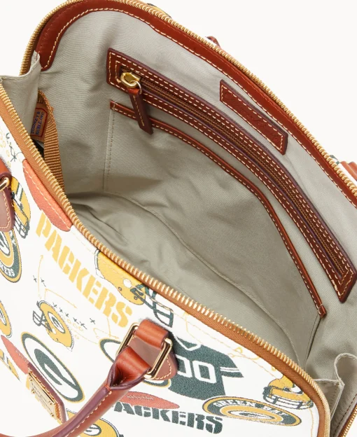 Dooney & Bourke Game Day Ready | Printed Fabric^NFL Zip Zip Satchel