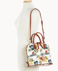 Dooney & Bourke Game Day Ready | Printed Fabric^NFL Zip Zip Satchel