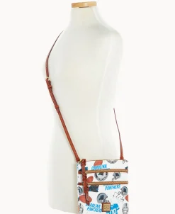 Dooney & Bourke Game Day Ready | Printed Fabric^NFL N S Triple Zip Crossbody