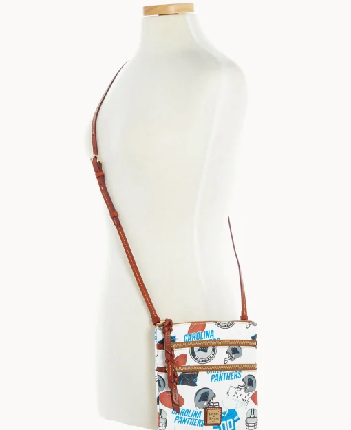 Dooney & Bourke Game Day Ready | Printed Fabric^NFL N S Triple Zip Crossbody