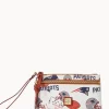 Dooney & Bourke Grab and Go | Wristlets^NFL Patriots Double Zip Wristlet