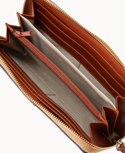 Dooney & Bourke Grab and Go | Wristlets^NFL Large Zip Around Wristlet