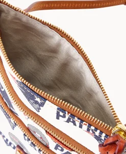 Dooney & Bourke Game Day Ready | Printed Fabric^NFL N S Triple Zip Crossbody