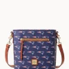 Dooney & Bourke Game Day Ready | Printed Fabric^NFL Small Zip Crossbody