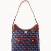 Dooney & Bourke Game Day Ready | Printed Fabric^NFL Zip Hobo