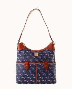 Dooney & Bourke Game Day Ready | Printed Fabric^NFL Zip Hobo