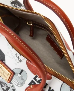 Dooney & Bourke Game Day Ready | Printed Fabric^NFL Barrel Satchel