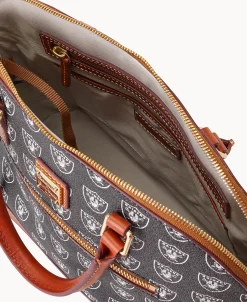 Dooney & Bourke Game Day Ready | Printed Fabric^NFL Domed Zip Satchel