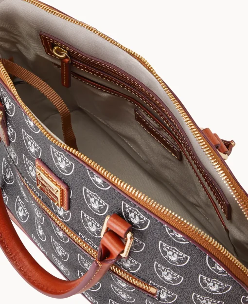 Dooney & Bourke Game Day Ready | Printed Fabric^NFL Domed Zip Satchel
