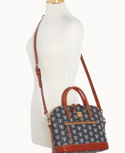 Dooney & Bourke Game Day Ready | Printed Fabric^NFL Domed Zip Satchel