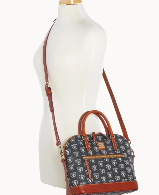 Dooney & Bourke Game Day Ready | Printed Fabric^NFL Domed Zip Satchel