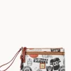 Dooney & Bourke Grab and Go | Wristlets^NFL Raiders Double Zip Wristlet