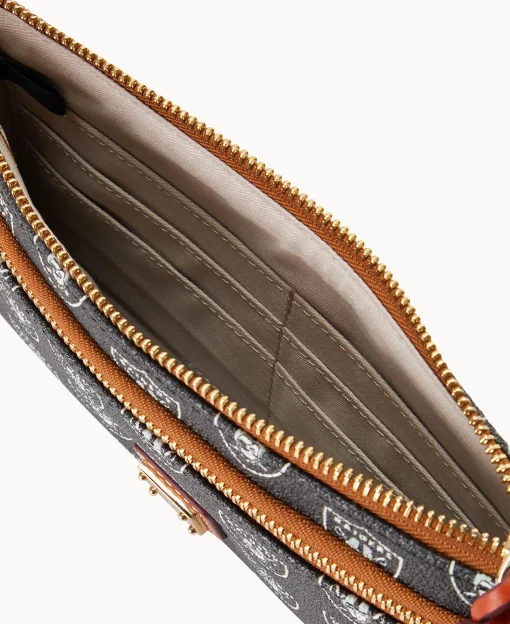 Dooney & Bourke Grab and Go | Wristlets^NFL Raiders Double Zip Wristlet