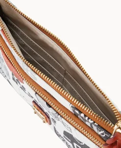 Dooney & Bourke Grab and Go | Wristlets^NFL Raiders Double Zip Wristlet