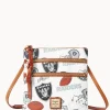 Dooney & Bourke Game Day Ready | Printed Fabric^NFL N S Triple Zip Crossbody