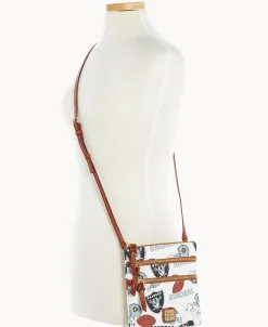 Dooney & Bourke Game Day Ready | Printed Fabric^NFL N S Triple Zip Crossbody