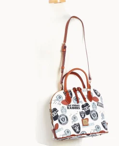 Dooney & Bourke Game Day Ready | Printed Fabric^NFL Zip Zip Satchel