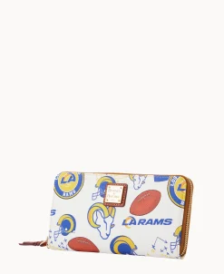 Dooney & Bourke Grab and Go | Wristlets^NFL Large Zip Around Wristlet
