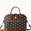 Dooney & Bourke Game Day Ready | Printed Fabric^NFL Domed Zip Satchel