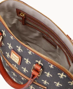 Dooney & Bourke Game Day Ready | Printed Fabric^NFL Domed Zip Satchel