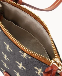 Dooney & Bourke Game Day Ready | Printed Fabric^NFL Small North South Top Zip Crossbody