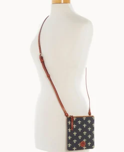 Dooney & Bourke Game Day Ready | Printed Fabric^NFL Small North South Top Zip Crossbody