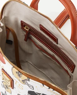 Dooney & Bourke Game Day Ready | Printed Fabric^NFL Zip Pod Backpack