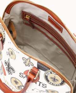 Dooney & Bourke Game Day Ready | Printed Fabric^NFL Zip Zip Satchel
