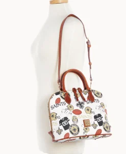 Dooney & Bourke Game Day Ready | Printed Fabric^NFL Zip Zip Satchel