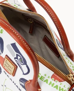 Dooney & Bourke Game Day Ready | Printed Fabric^NFL Barrel Satchel