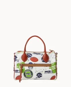 Dooney & Bourke Game Day Ready | Printed Fabric^NFL Barrel Satchel