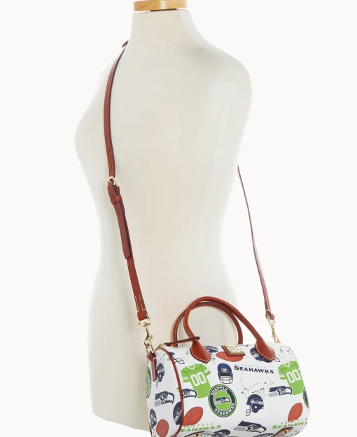Dooney & Bourke Game Day Ready | Printed Fabric^NFL Barrel Satchel
