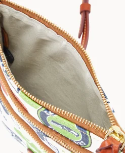 Dooney & Bourke Game Day Ready | Printed Fabric^NFL N S Triple Zip Crossbody