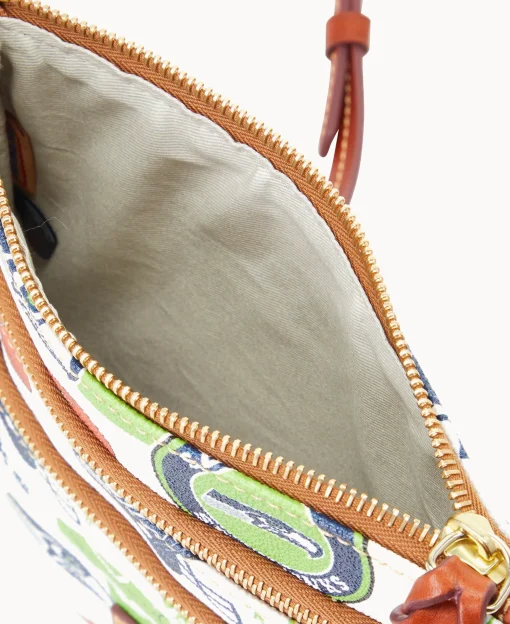 Dooney & Bourke Game Day Ready | Printed Fabric^NFL N S Triple Zip Crossbody