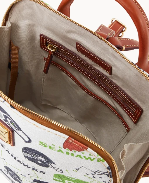 Dooney & Bourke Game Day Ready | Printed Fabric^NFL Zip Pod Backpack