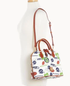 Dooney & Bourke Game Day Ready | Printed Fabric^NFL Zip Zip Satchel