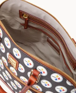 Dooney & Bourke Game Day Ready | Printed Fabric^NFL Domed Zip Satchel