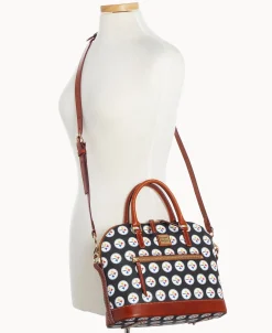 Dooney & Bourke Game Day Ready | Printed Fabric^NFL Domed Zip Satchel