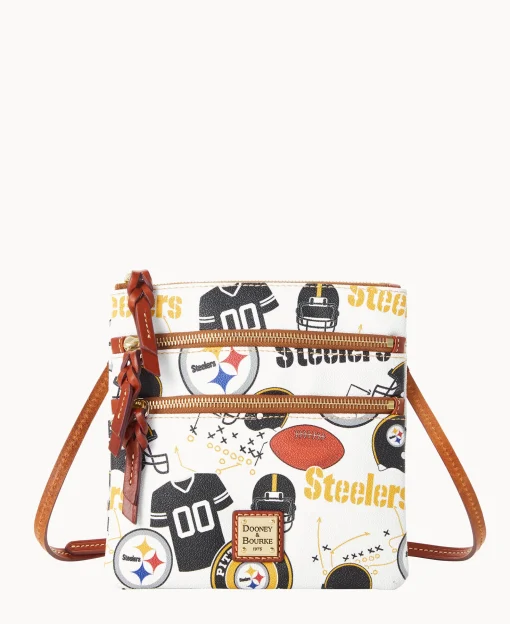 Dooney & Bourke Game Day Ready | Printed Fabric^NFL N S Triple Zip Crossbody
